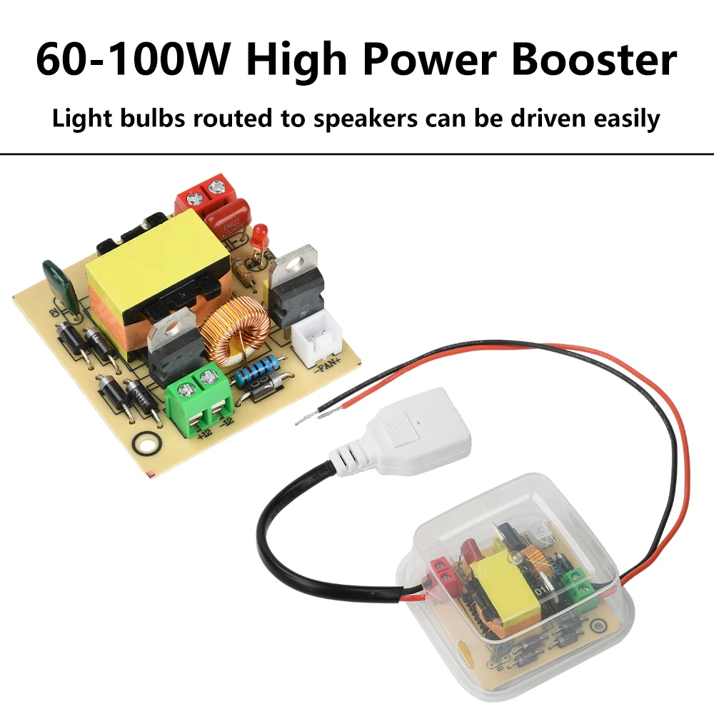 Módulo inversor elevador de DC12-16,8V a 220V, módulo de refuerzo de 50-100W, inversor de Panel Solar Universal para exteriores con interfaz de ventilador - imagen 3
