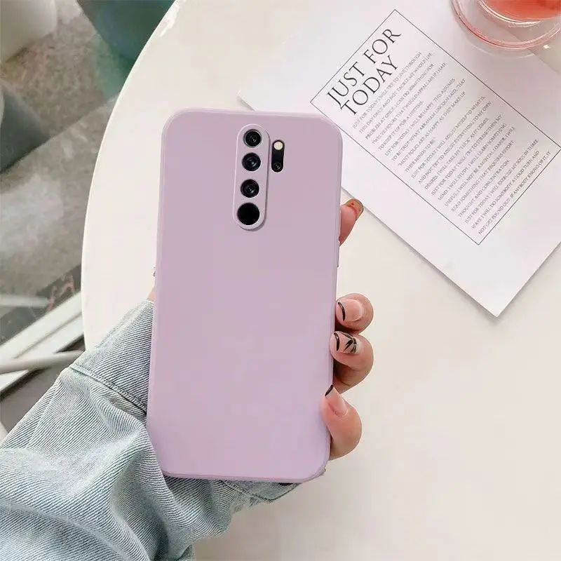 Funda suave de silicona líquida ultrafina para Xiaomi Redmi Note 8 9 Pro 9S funda Redmi 9 9A 9C 9T 8 8A funda delgada - imagen 2
