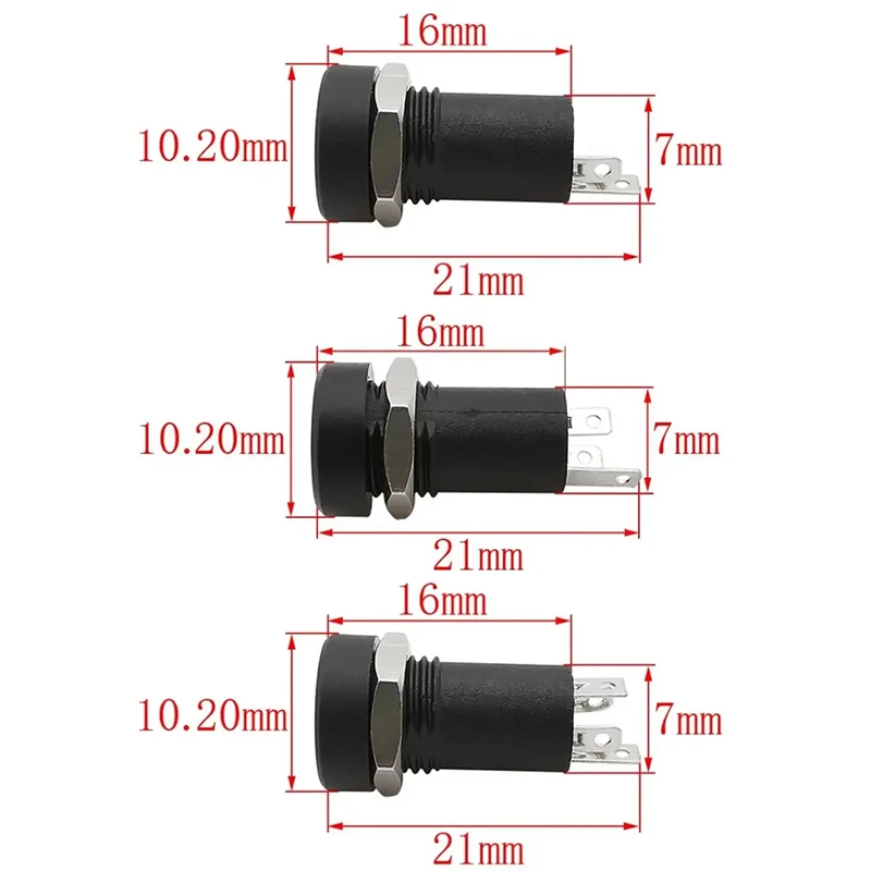 Conector de audio de 2/3/4 pines y 3,5mm, instalación de panel de soldadura estéreo de 2/3/4 polos, conector hembra para auriculares de 3,5mm con tuerca - imagen 2