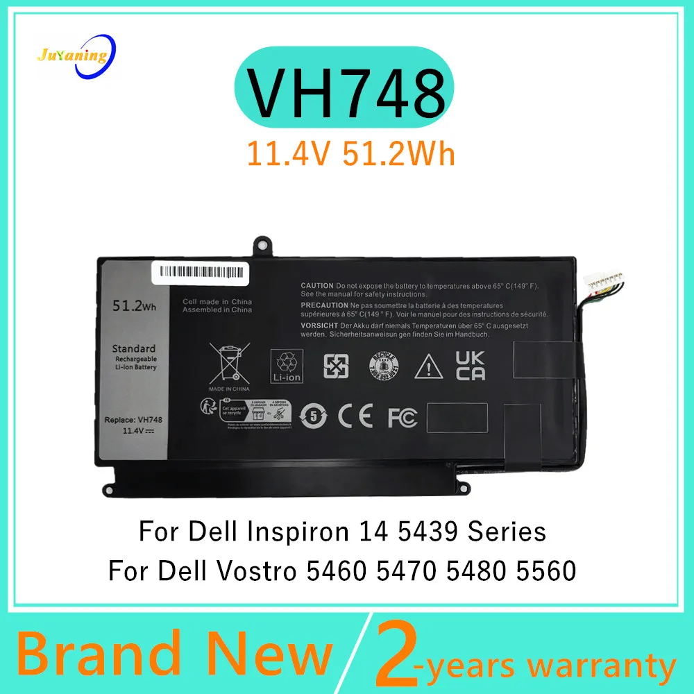 Batería de ordenador portátil VH748 para Dell Vostro 5460 5470 5480 5560 para Inspiron 14 5439 Series P43F P41G