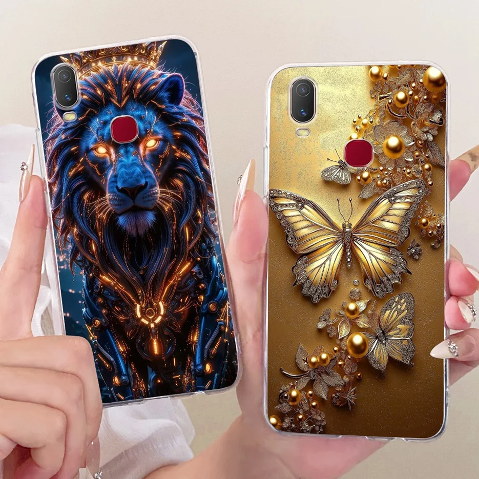 Para Vivo Y11 2019 funda 1906 hermosa mariposa cubierta pintada funda de teléfono de silicona suave para Vivo Y12 Y15 Y17 VivoY11 VivoY12 bolsas - imagen 3