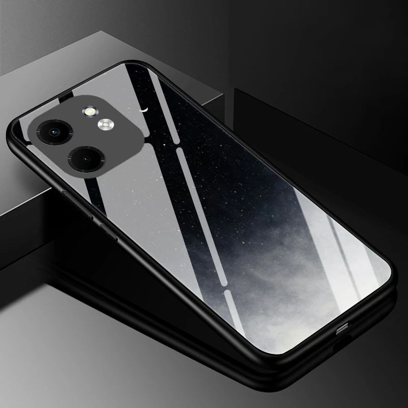 Para Infinix Smart 9 funda de vidrio templado para Infinix Smart 4 5 6 7 8 Pro Plus Smart9 carcasa trasera dura Fundas - imagen 5