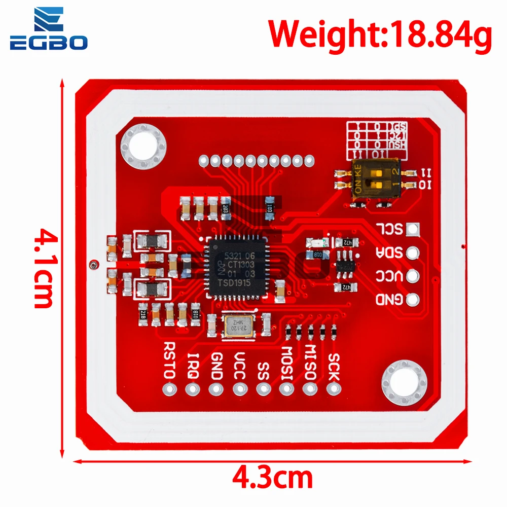Módulo NFC PN532, Kit de lector/escritor RFID V3 con antena PCB, tarjeta S50/S70, compatible con interfaz I2C/SPI/HSU para Arduino - imagen 5