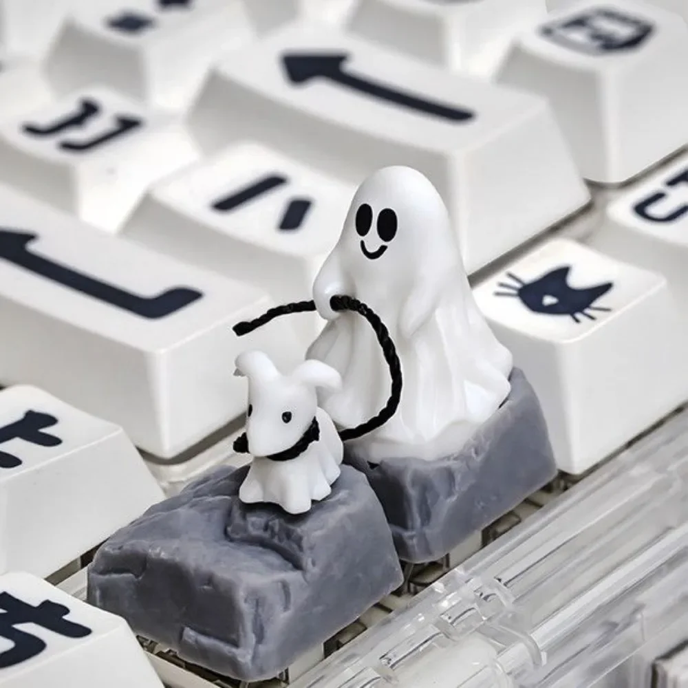 Ghost Keycap Cross personalizado Universal creativo translúcido Teclado mecánico Keycap DIY Cross 3D