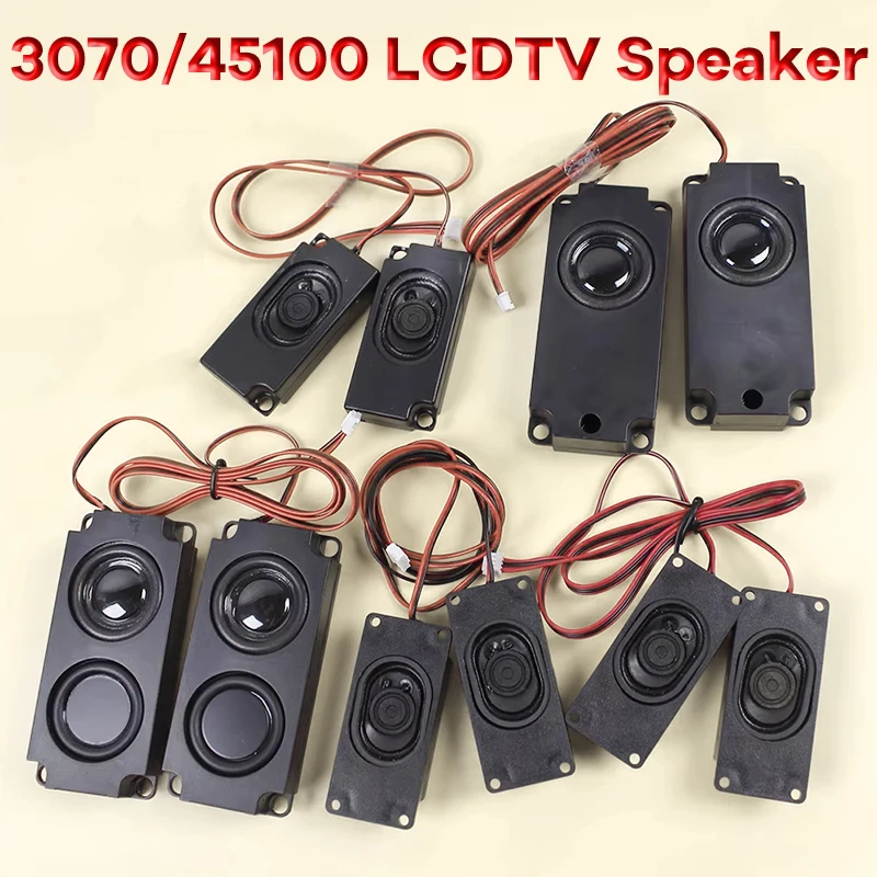 Altavoces portátiles de Audio para ordenador, PC, TV, LCD, 3070 45100, altavoz rectangular 4R 8R 2W 3W 5W 10W 4/8Ohm, 1 ud.