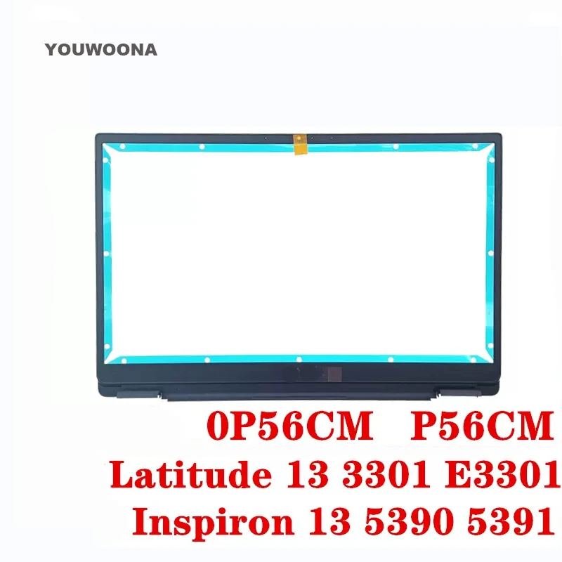 Nuevo marco frontal LCD de repuesto ORIGINAL para ordenador portátil 0P56CM P56CM para DELL Latitude 13 3301 E3301 Inspiron 5390 5391