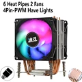 6Heat pipes 2Fan4pin