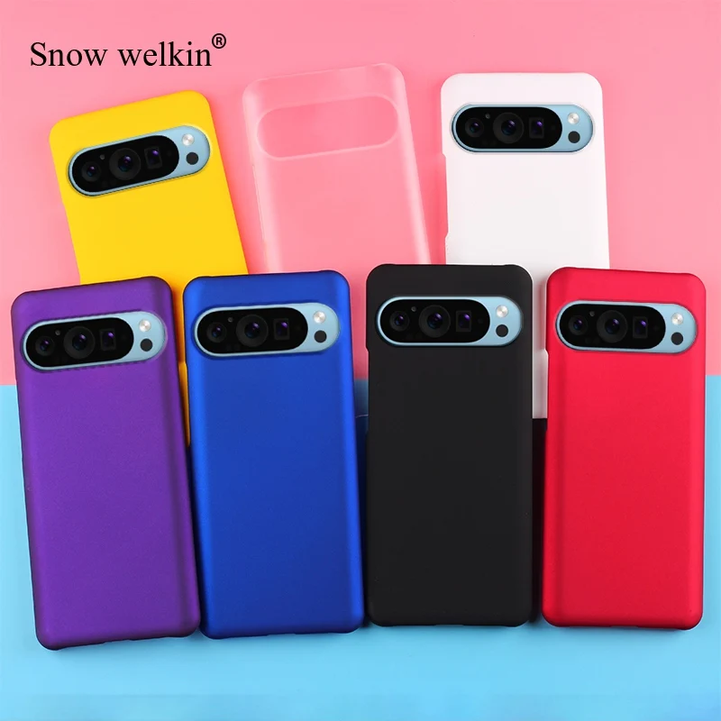 Para Google Pixel 9 Pro XL funda de plástico duro mate de goma de lujo para Google Pixel 9 Pro XL fundas traseras para teléfono funda Coque