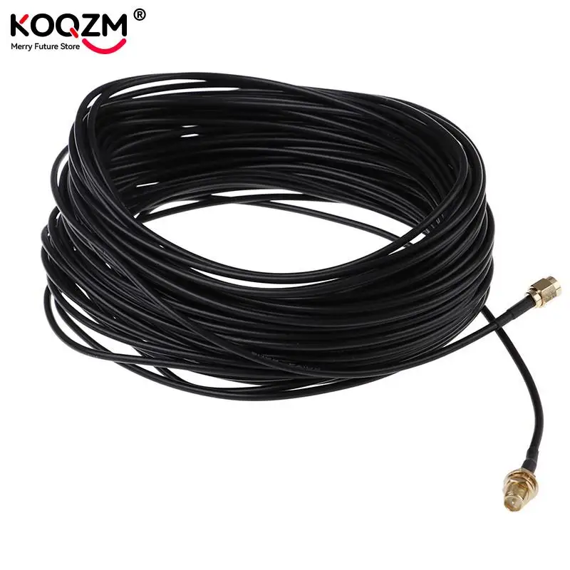 Cables chapados en oro para enrutador, Cable de extensión de 20m de cobre puro, antena macho a hembra, RG174, RP-SMA, WiFi, Wlan - imagen 4