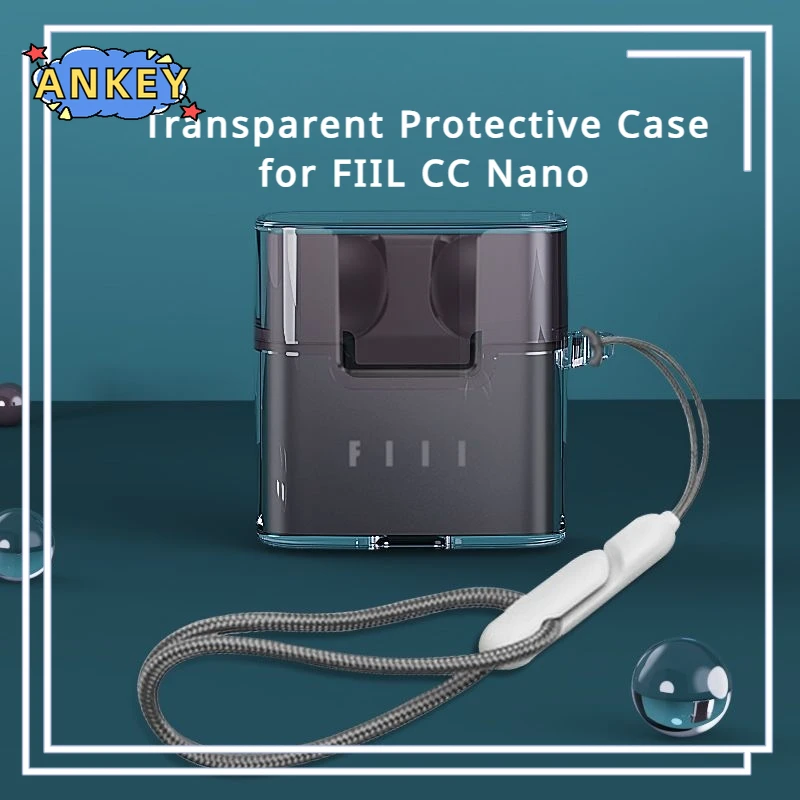 Funda protectora transparente de TPU para FIIL CC Nano, carcasa portátil para auriculares, Bluetooth, CCNano