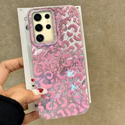 Funda Samsung Galaxy S25 Edge – Leopardo Rosa Vintage para Mujer