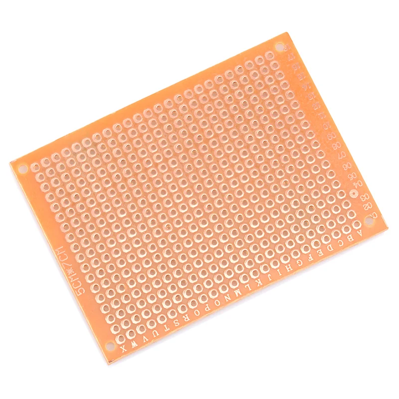 10 Uds 5*7 PCB 5x7 PCB 5cm 7cm DIY prototipo de papel PCB placa Universal amarillo