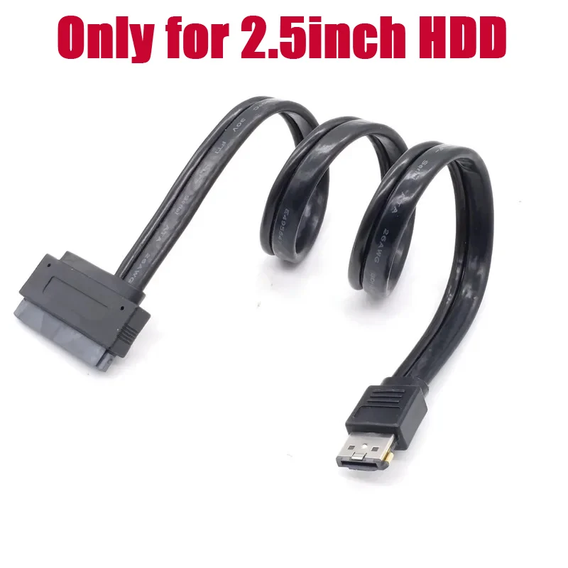 Esata-Adaptador de Cable de disco duro Usb, 12v, 5v, Combo a 22 Pines, Sata, 2,5 pulgadas