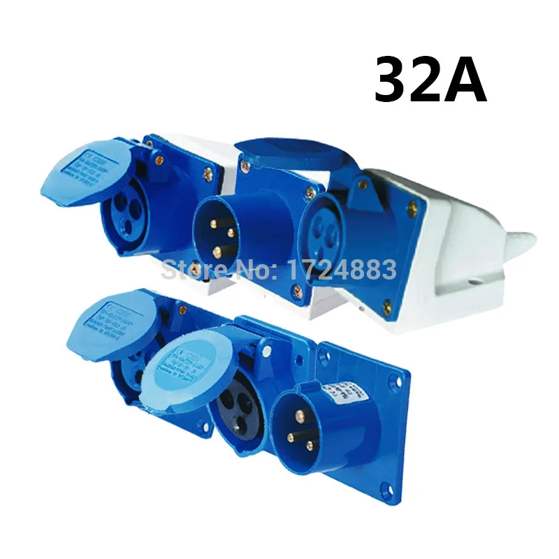 SF-123L Conector Industrial 32A 2P+E IP44 - imagen 5
