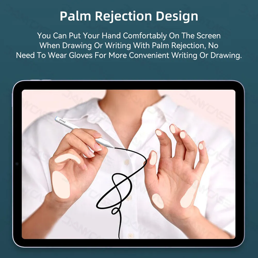 Para iPad lápiz óptico con carga inalámbrica para 2018-2025 iPad Pro 11 12,9 13 M2 M3 M4 10.a generación 11a 10,9 Air 4 5 6 lápiz óptico - imagen 3