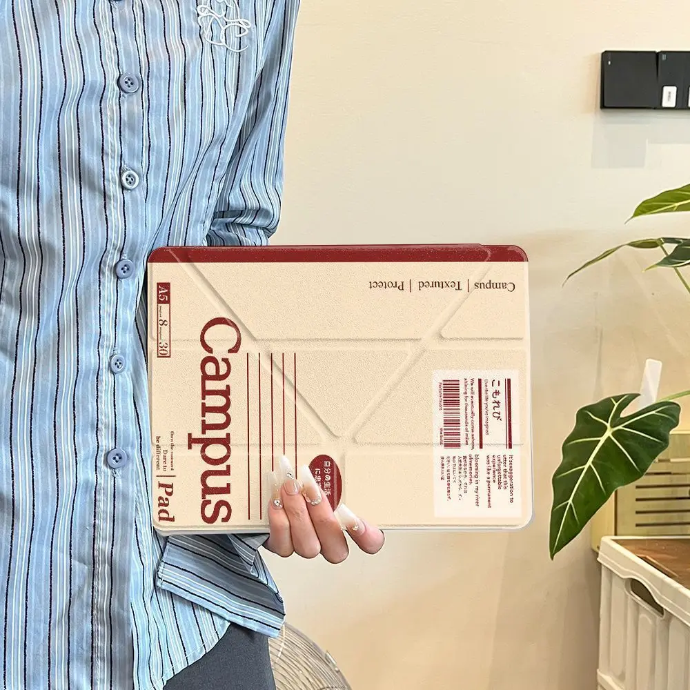 Funda plegable 3 + Y para iPad A16 11th Pro12.9 5th 6th Air11 13'' Pro11 M4 10,2 10th 9th 8th 7th funda para iPad Air4 5 mini 6 7 - imagen 3