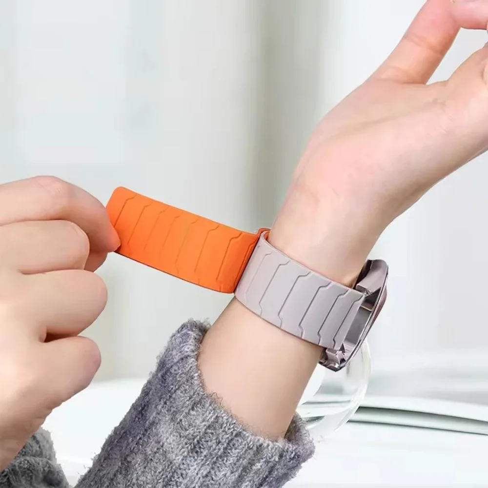 Para COROS APEX 4 correa de silicona de 42mm para COROS PACE 3 2/APEX 2 Pro/APEX 42 46mm/APEX 2 pulsera 20 22mm correa de bucle magnético - imagen 5