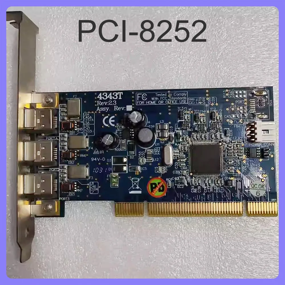 Para NI America PCI-8252 Tarjeta DAQ de adquisición de datos de comunicación 1394 de 3 puertos - imagen 3