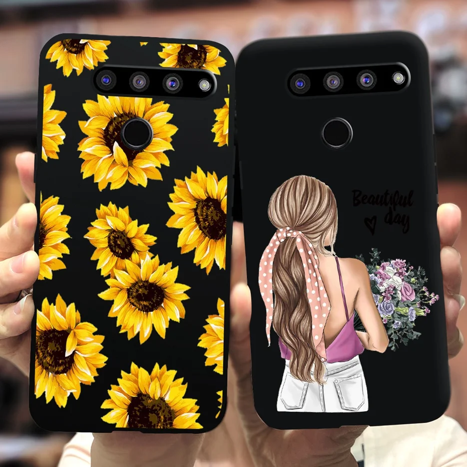 Funda de LM-V500 para LG V50 ThinQ 5G, bonita carcasa de girasol para chicas bonitas, ThinQ V40, Fundas de teléfono para LG V50S ThinQ 5G