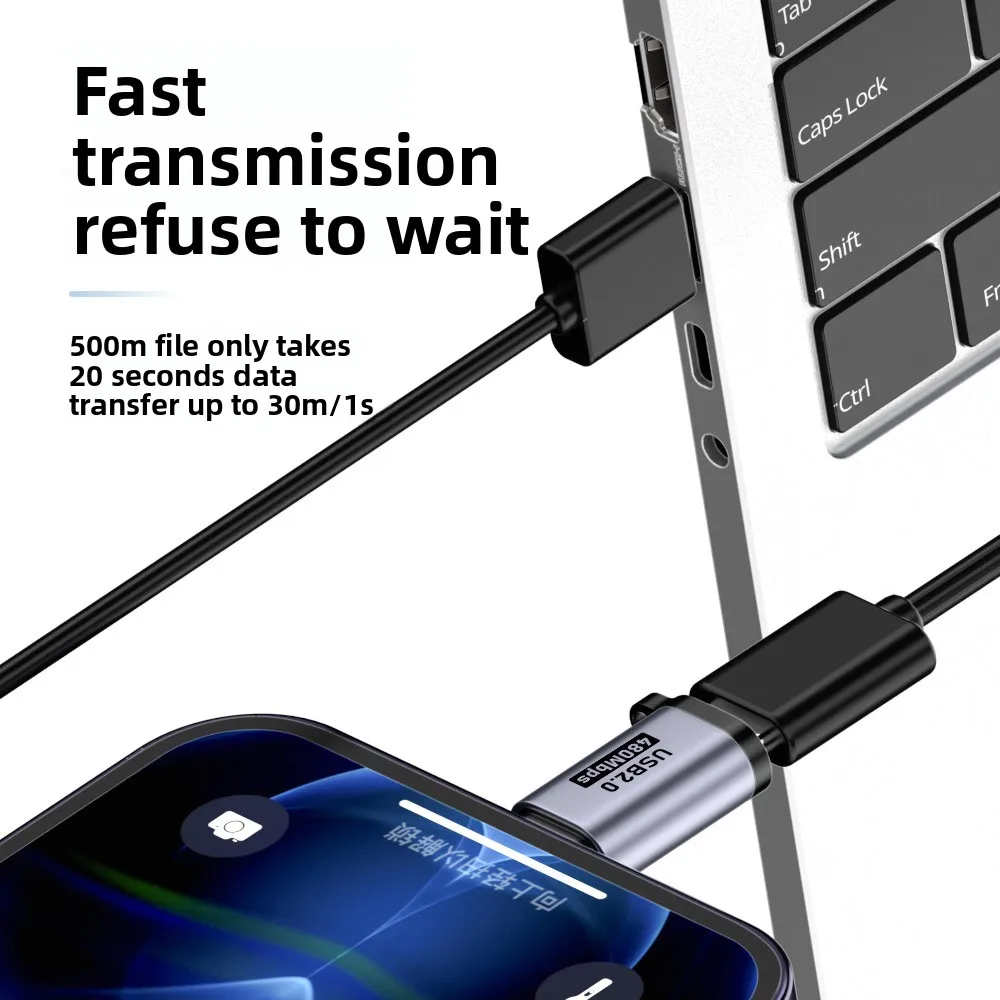 Adaptador tipo C USB C a Micro a Mini USB hembra, convertidores para adaptador de cargador Lightning macho - imagen 5