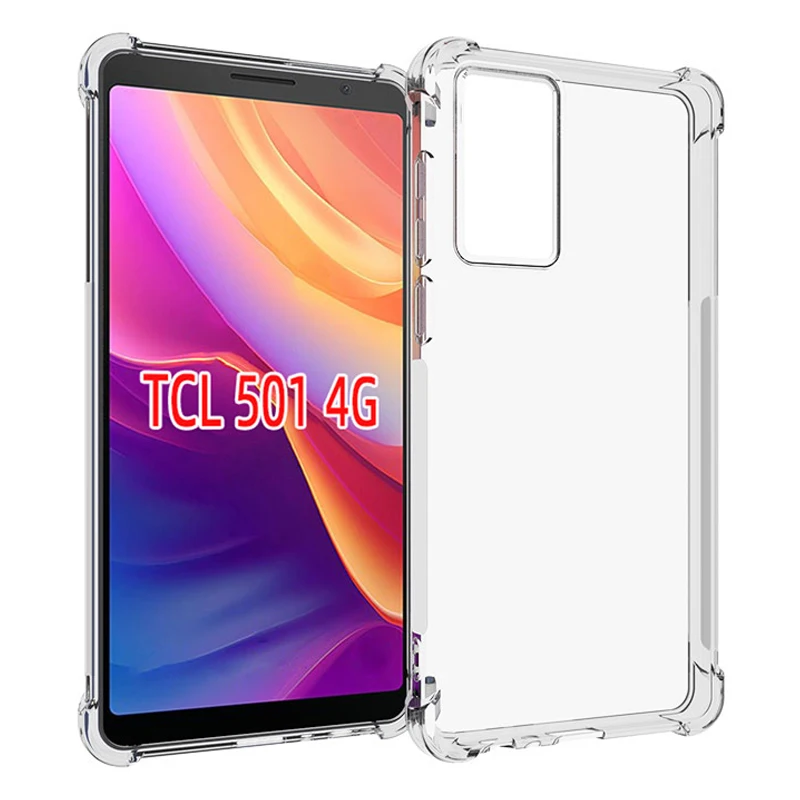 Funda TCL 501 TCL501 4G T433D, cojín de aire transparente, Airbag a prueba de golpes, funda trasera suave de silicona TPU para bolsas de teléfono TCL 501 TCL501 - imagen 5