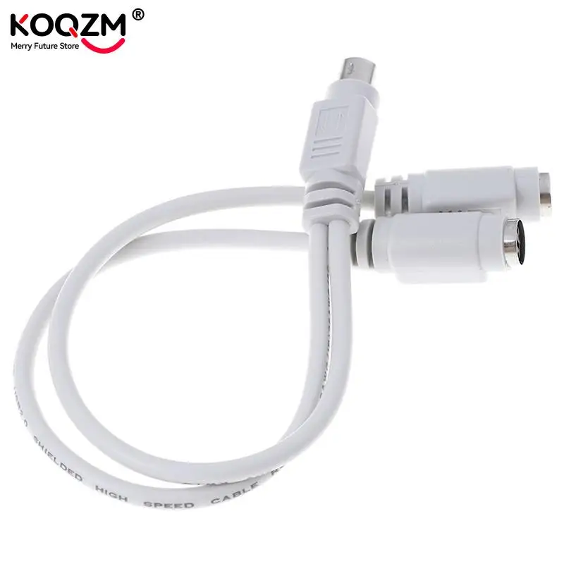 Cable adaptador divisor de placa base PS2 PS/2, Mini Din macho a 2 hembra para ratón, teclado, lector de tarjetas, escáner láser - imagen 3