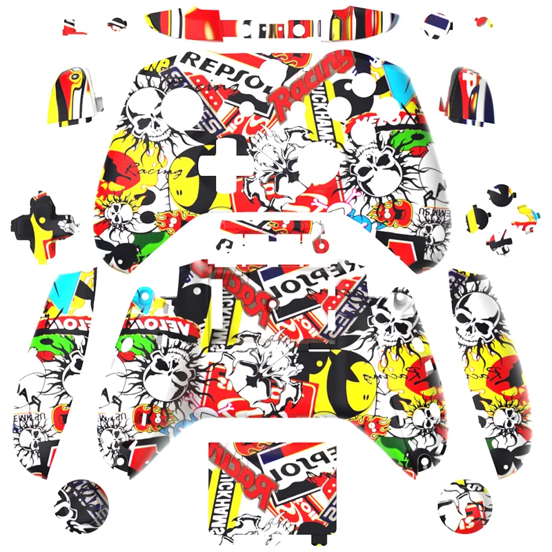 Carcasa de repuesto DATA FROG para controlador inalámbrico XboX One S, carcasa completa para accesorios de mando para juegos XboX One - imagen 2