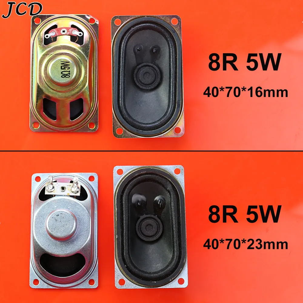 JCD 1 pieza 5W 8R altavoz de bocina Monitor LCD/TV 4070 altavoces 8 ohm 5 vatios 40*70MM de espesor 16MM 23MM altavoz