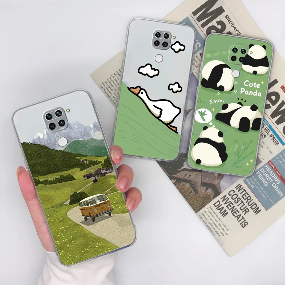 Para Redmi 10X Pro 4G 5G Funda con patrones de flores de la suerte Funda de teléfono antideslizante transparente para Redmi10X parachoques de silicona TPU suave y delgado - imagen 4