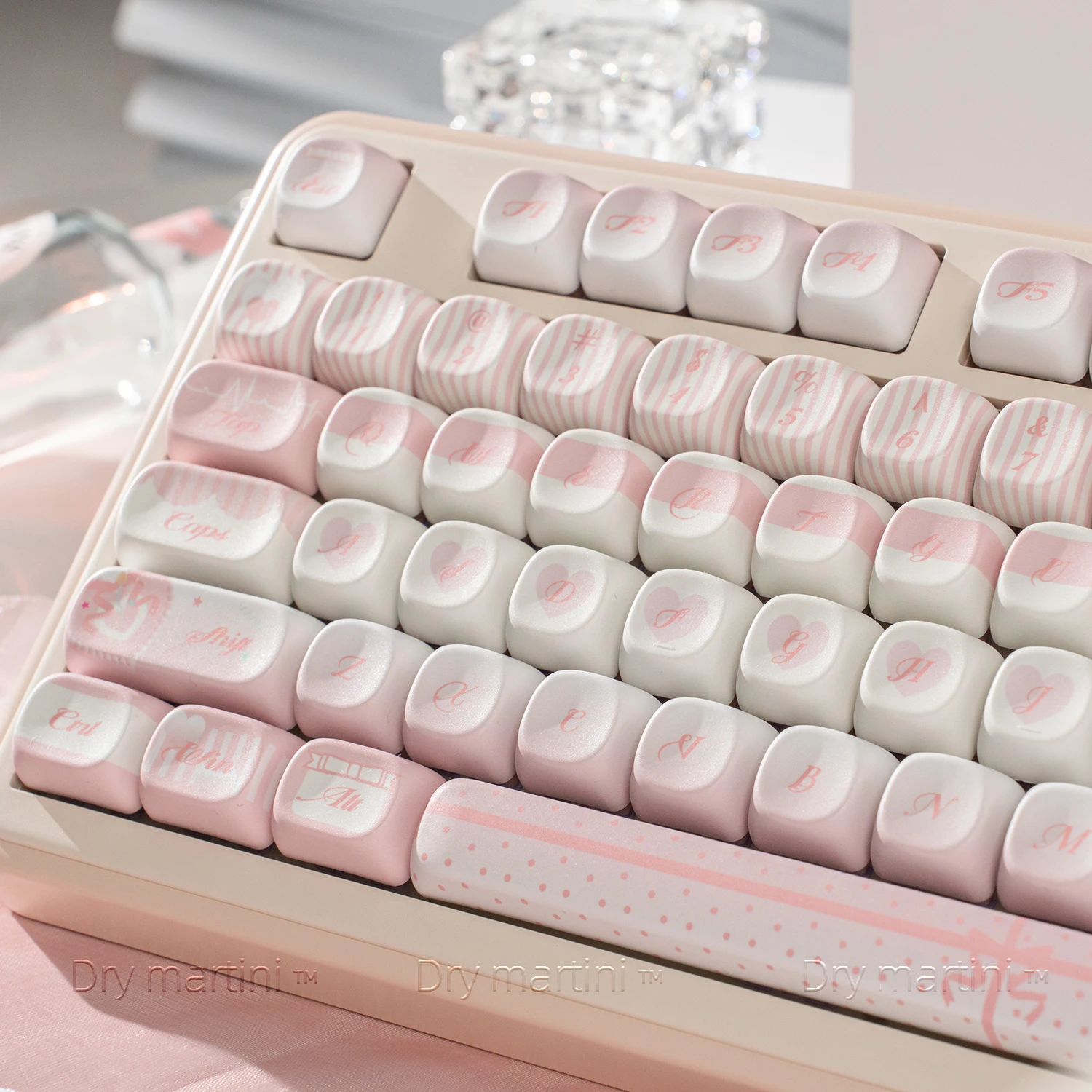 Teclas de regalo 131 teclas PBT rosa lindo AIlice Keycap teclado personalizado tapa MOA perfil tapa de tecla para teclado mecánico