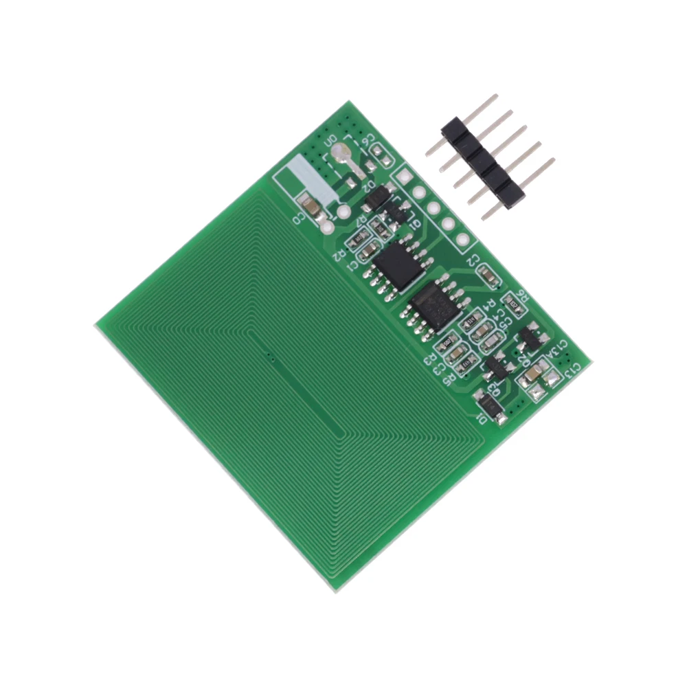 Módulo lector de tarjetas RFID de 3,3-5V, lector de tarjetas de 125khz, antena integrada, módulo RF, salida serie UART, Super RDM6300 - imagen 4