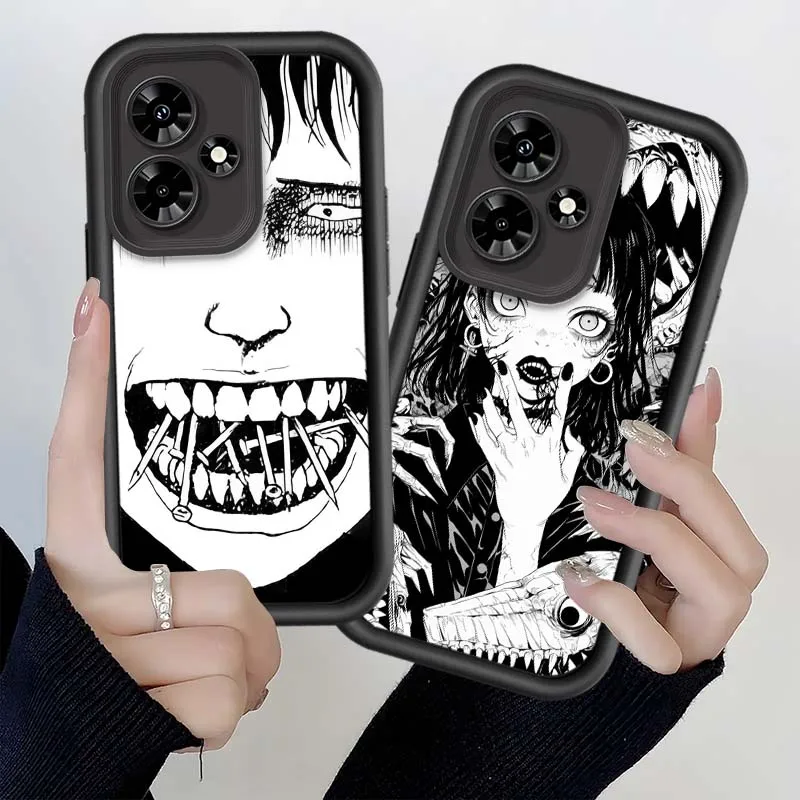 Junji Ito Horror para Infinix GT Hot 10 20 30 11 12 12i 20s 30i 40 40i 50 50i Pro Play NFC Eye Ladder funda de teléfono - imagen 4