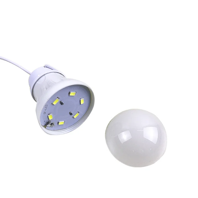 Bombilla USB de 3/5/7W, linterna portátil de 5V para acampar, lámpara LED USB para lectura de libros, iluminación para tienda de campaña al aire libre - imagen 4