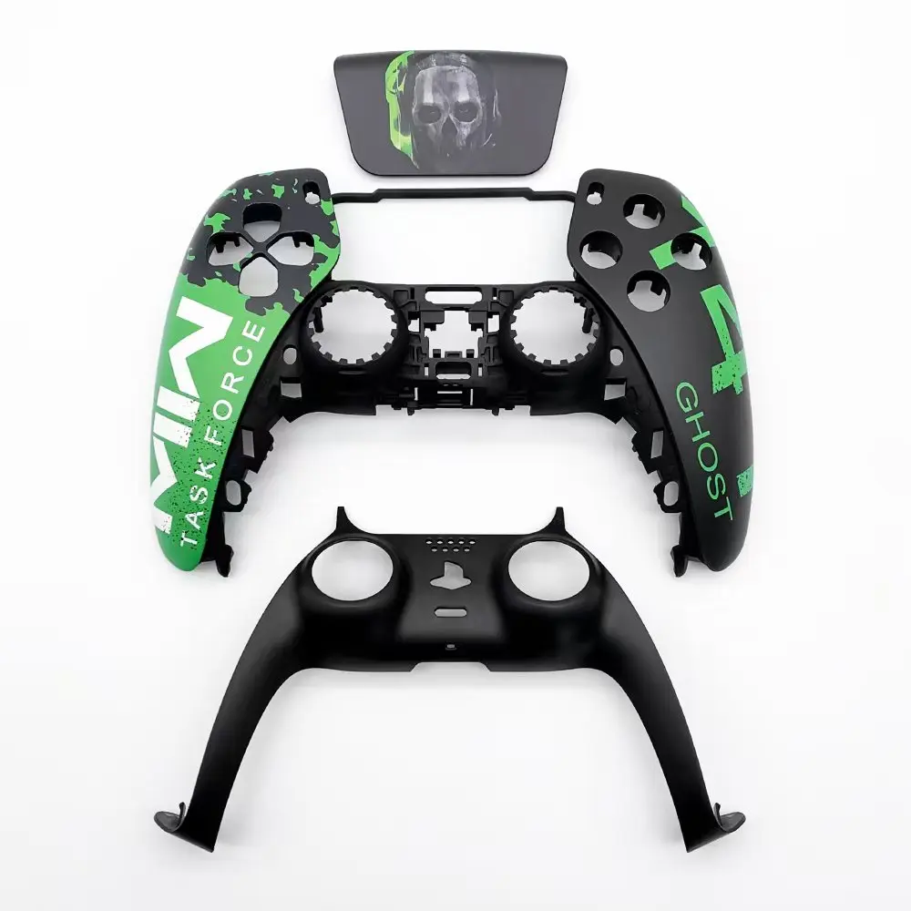 God of War limitado para controlador PS5, carcasa para panel táctil, cubierta de mando, placas delanteras y traseras de repuesto, funda con mango para BDM-020 - imagen 5