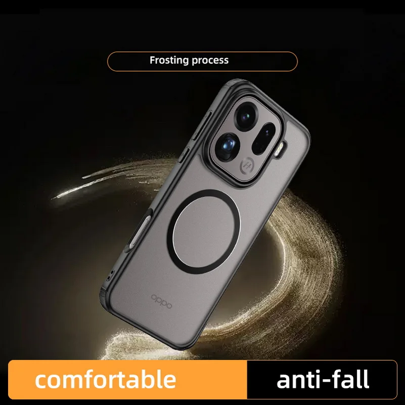 Funda acrílica magnética Magsafe para OPPO Find X9 Pro X 9, cubierta mate translúcida de carga inalámbrica para OPPO Find X9pro - imagen 3