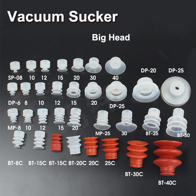 Ventosa de silicona de vacío grande SP/DP/MP, Robot de una sola capa, accesorios neumáticos industriales, boquilla de succión fuerte - imagen 3