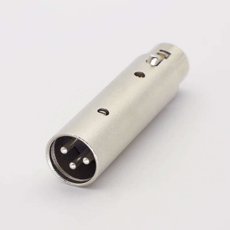 1 Uds alta calidad XLR 3 pines macho a 5 pines DMX hembra convertidor adaptador de Audio para Cable de luz de escenario conector de audio de micrófono - imagen 3