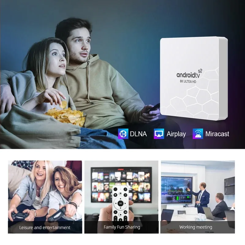Q96 OHP 8K TV Box Hisilicon Hi3798M Android 13 Quad Core 8GB 128GB Soporte 8K 4K HD 4G 5G Dual Wifi6 OTA Smart Set Top Box IPTV - imagen 3
