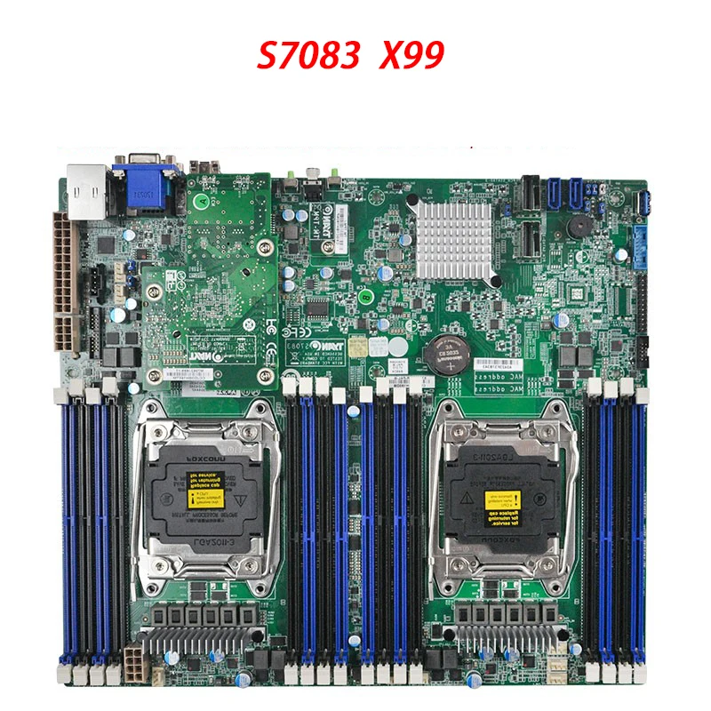 Placa base de servidor bidireccional X99 para TYAN S7083 C612 compatible con E5 2600 V3 V4 alta calidad 95% nuevo - imagen 3