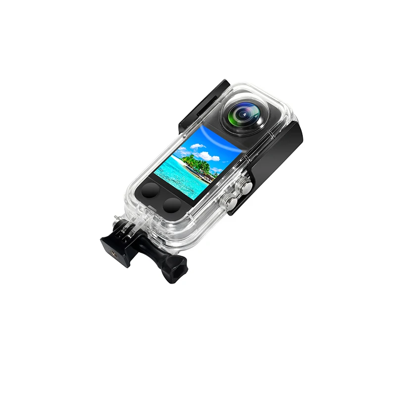 Funda impermeable 2 en 1 subacuática de 40m, carcasa protectora de buceo, juego de soporte de flotabilidad para accesorios de cámara panorámica Insta360 ONE X3 - imagen 3