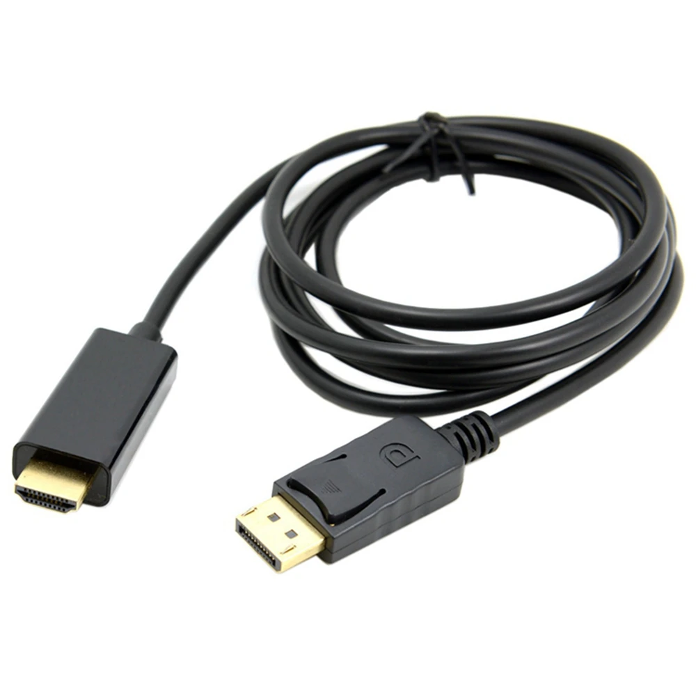 Convertidor adaptador de cable macho Compatible con Displayport macho de 6 pies y 1,8 m para PC, portátil, proyector HD - imagen 4