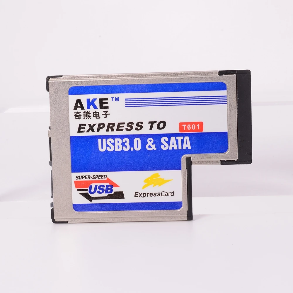 ExpressCard Notebook de 54 mm Express a USB3.0 + Tarjeta de expansión SATA en forma de T en forma de L - imagen 3