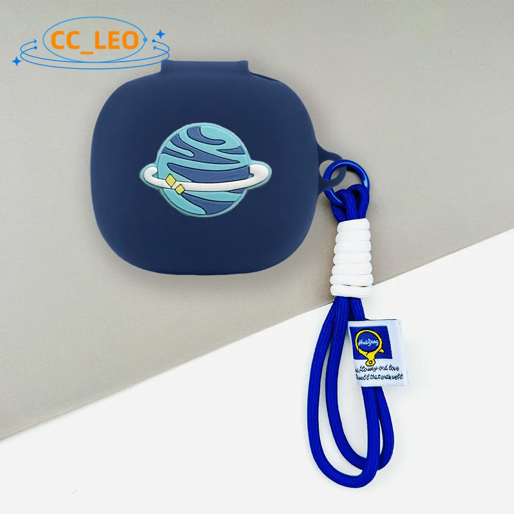 Para Samsung Galaxy Buds Core / FE funda Buds2 Pro / Buds Pro funda blanda Linda cubierta protectora colgante con cordón tostado - imagen 3