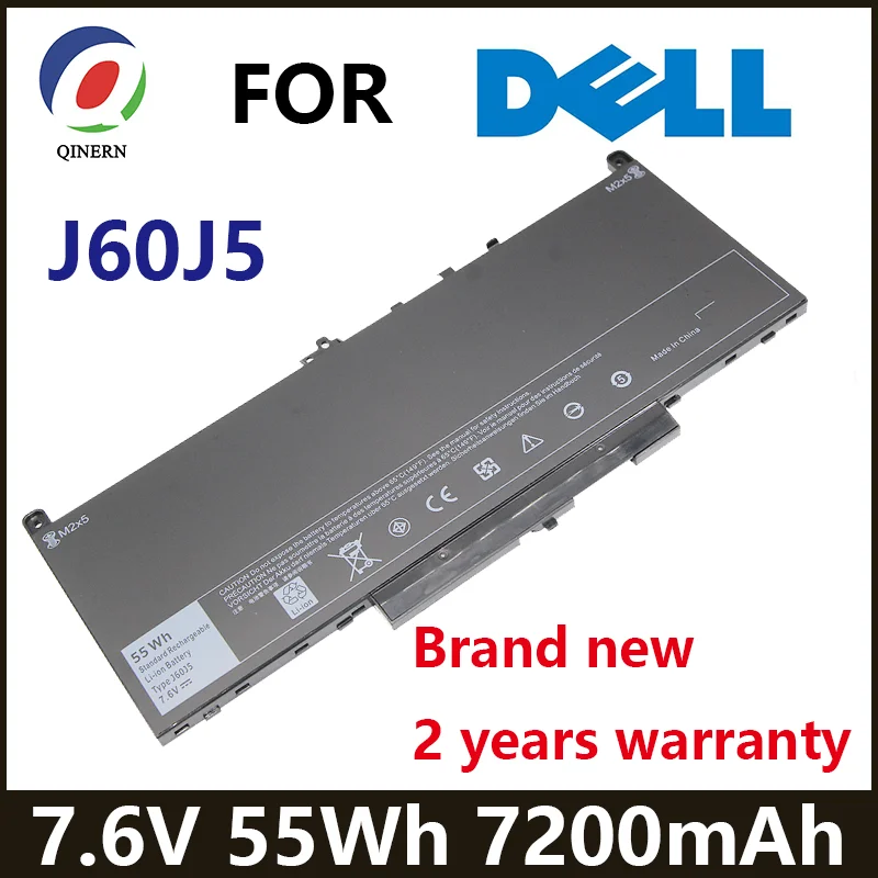 J60J5-batería para ordenador portátil, 55Wh, 7,6 V, para Dell Latitude 7470, 7270, 1W2Y2, 0MC34Y, MC34Y, R1V85, 242WD, GG4FM, WYWJ2, 451-BBSX