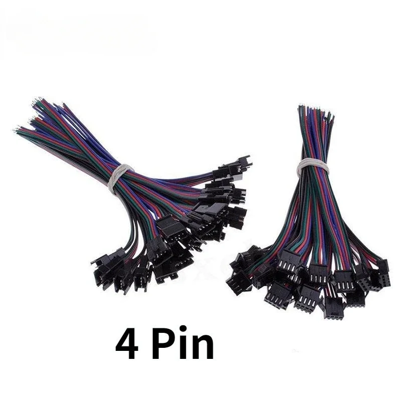 Cable conector de 2 pines, 3 pines, 4 pines, 5 pines, 6 pines, macho/hembra, JST SM 2, 3, 4, 5, 6 pines, para controladores de tira de luz Led - imagen 3