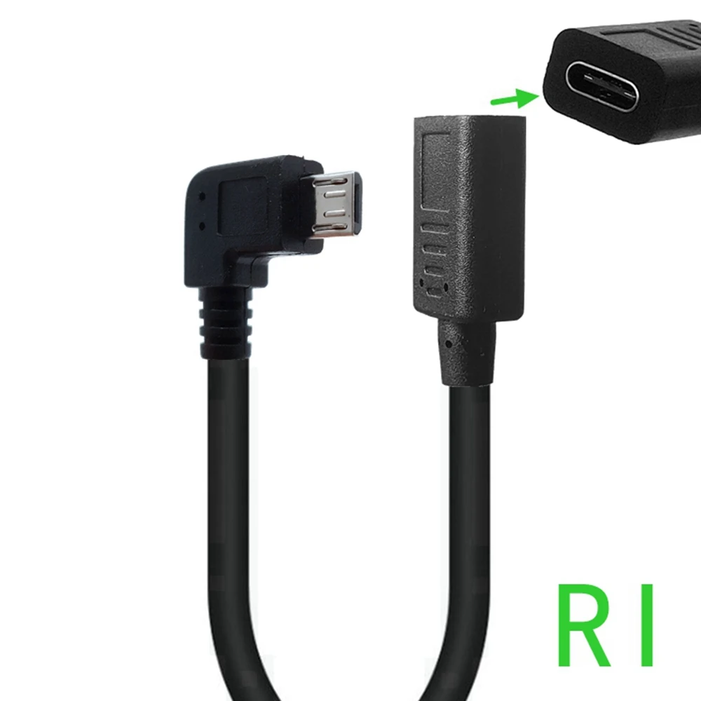 Adaptador de Cable conector OTG USB tipo c hembra a Micro USB de 25CM, envío directo - imagen 5