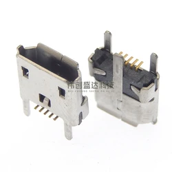 Conector Micro USB Hembra Vertical para Carga y Sincronización