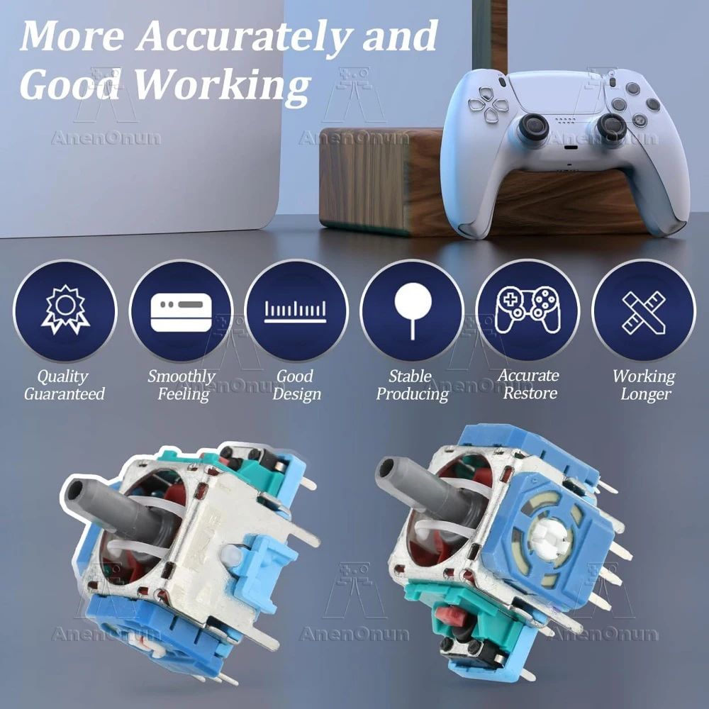 Joystick ALPS Original para controlador PS5, Kit de reparación de repuesto, palanca de mando, módulo de Sensor analógico 3D, piezas duraderas para juegos - imagen 4