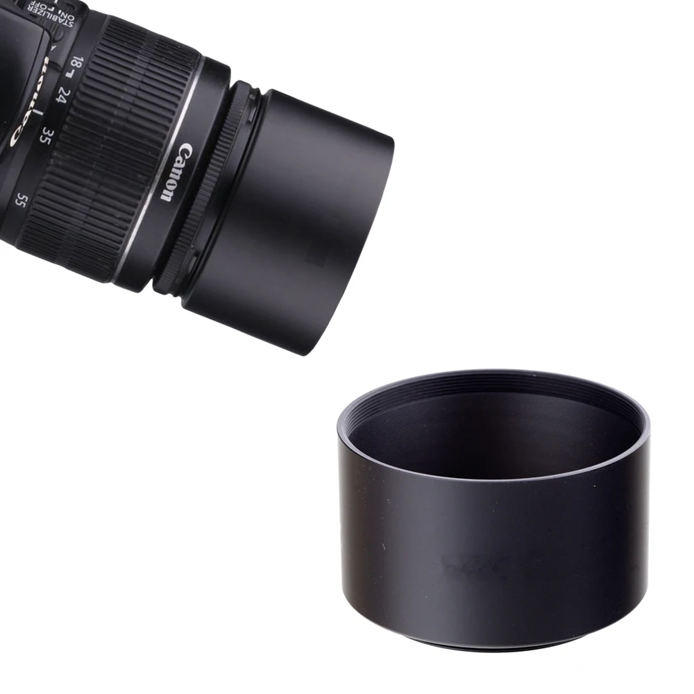 Cubierta de lente de Metal para teleobjetivo, accesorio de rosca de filtro de enfoque largo para cámara, 49/52/55/58/62/67/72/77mm - imagen 3