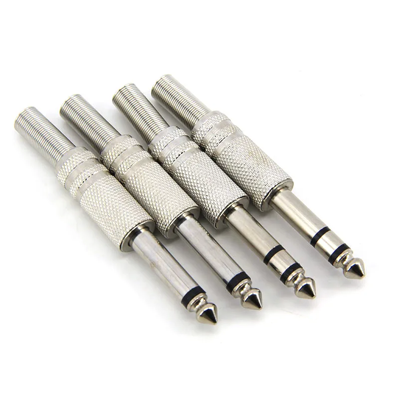 Conector de audio estéreo Mono macho de 6,35 MM conector 6,3 6,35 soldadura para auriculares estéreo 1/4 "6,35mm - imagen 3